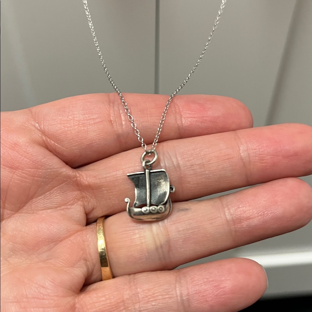 Sterling KOPI Viking Ship pendant - Picture 8 of 13